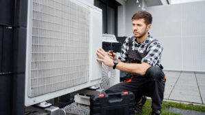 handwerker_an_Waermepumpe